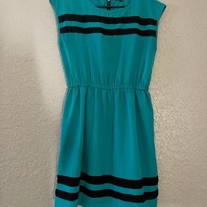 Teal and navy Be Bop dress size Large
